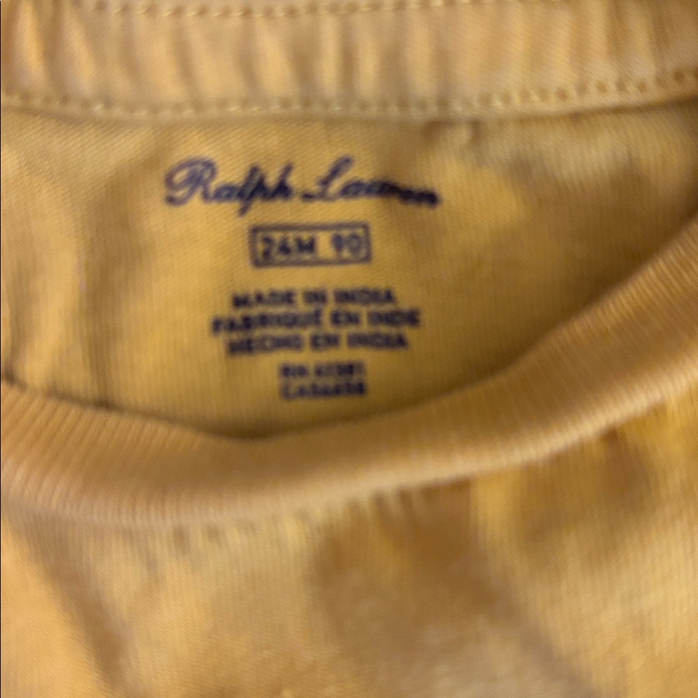 Ralph Lauren Yellow and Blue Kids' long sleeve Shirts - Picture 2 of 3